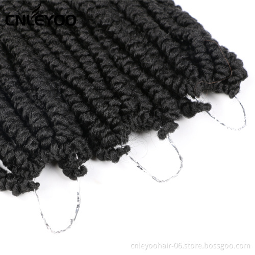 New Spring Senegalese Crochet Hair 12 Inch Curly End Senegalese Twist Crochet Braids For Women